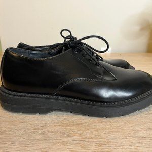 Stradivarius Men's Black Leather Shoes